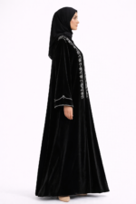Velvet Handmade Abaya – Elegant Dubai Luxury Handwork Abaya