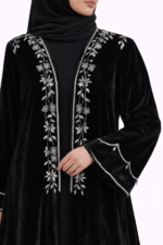 Velvet Handmade Abaya – Elegant Dubai Luxury Handwork Abaya