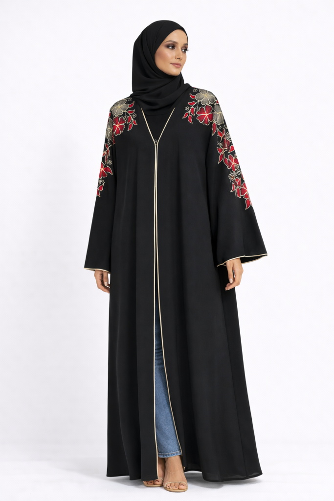 Luxury Embroidery Abaya – Elegant Dubai Embroidered Abaya for Women
