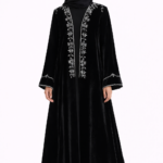 Velvet Handmade Abaya – Elegant Dubai Luxury Handwork Abaya