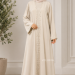Elegant Arabic Style Open Abaya – Luxury Dubai Fashion
