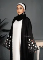 Elegant Hand Embroidered Dubai Abaya – Luxury Occasion Abaya