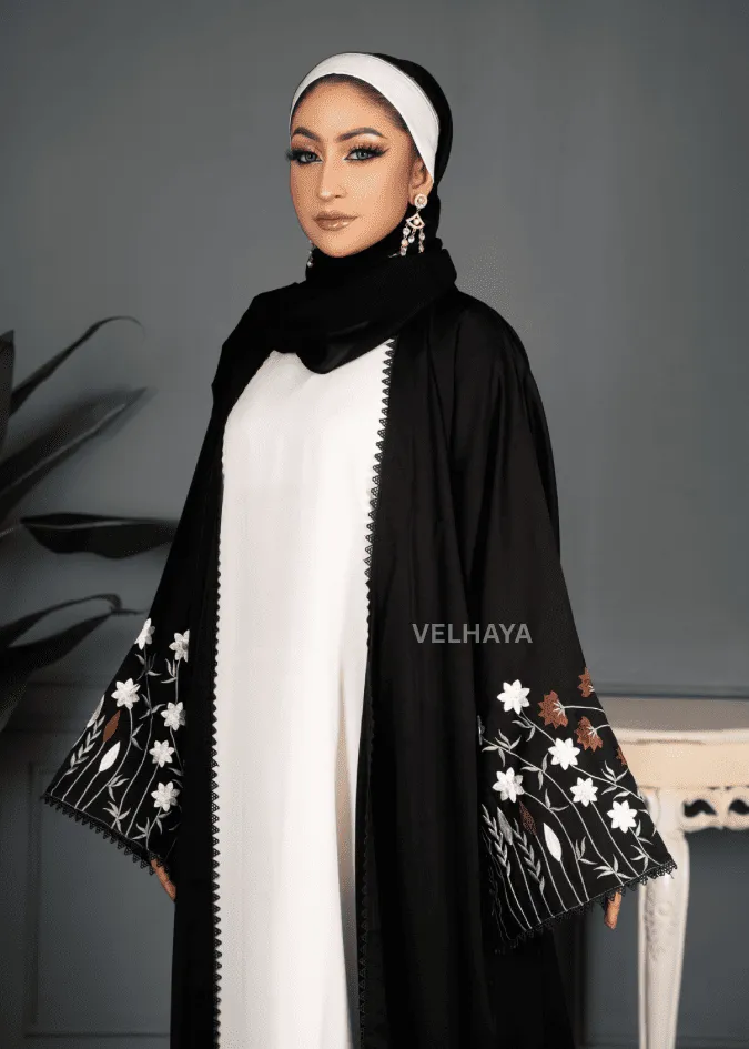 Elegant Hand Embroidered Dubai Abaya – Luxury Occasion Abaya