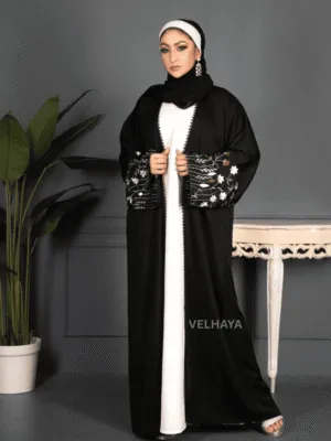 Elegant Hand Embroidered Dubai Abaya – Luxury Occasion Abaya