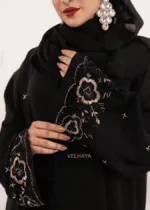 Black Premium Handcrafted Abaya – Luxury Dubai Abaya for Women