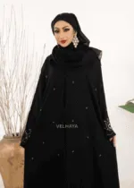 Black Premium Handcrafted Abaya – Luxury Dubai Abaya for Women