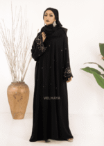 Black Premium Handcrafted Abaya – Luxury Dubai Abaya for Women