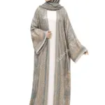 Trending Stonework Pashmina Dubai Abaya – Elegant Luxury Modest Fashion for Women 111