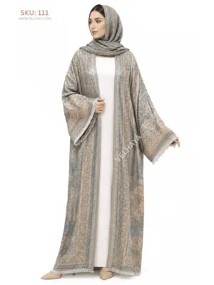 Trending Stonework Pashmina Dubai Abaya – Elegant Luxury Modest Fashion for Women 111