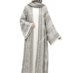 Trending Stonework Pashmina Abaya - Elegant Dubai Abaya for Modest Fashion 112