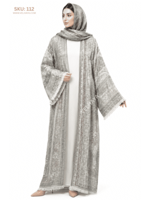 Trending Stonework Pashmina Abaya - Elegant Dubai Abaya for Modest Fashion 112