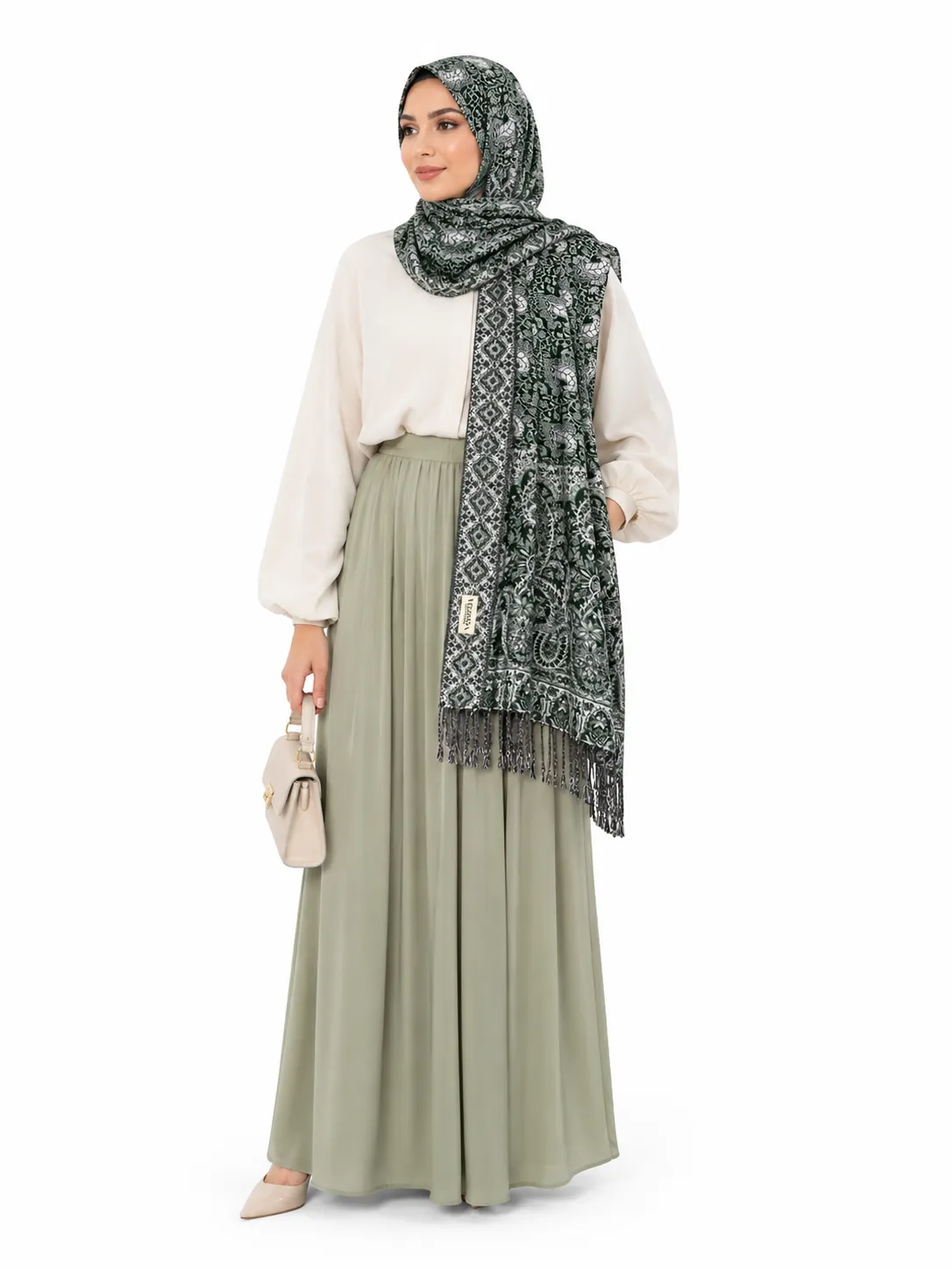 Classic Pashmina Hijab – Lightweight & Versatile Modest Wear SKU-53