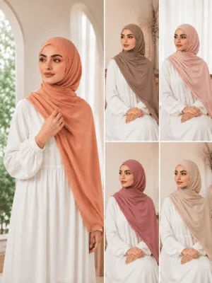 premium quality 5PCS/Box Plain Hijab Chiffon Hijab for Women