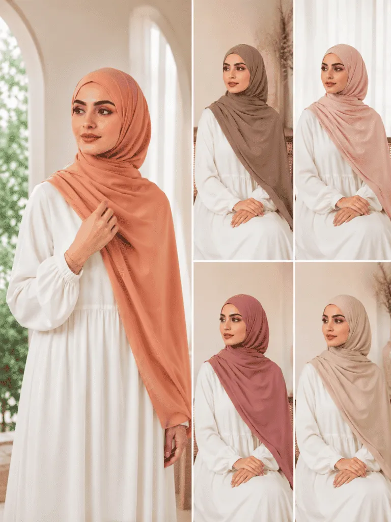 premium quality 5PCS/Box Plain Hijab Chiffon Hijab for Women
