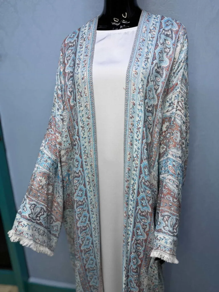 Trending Stonework Pashmina Dubai Abaya – Elegant Luxury Modest Fashion for Women 113