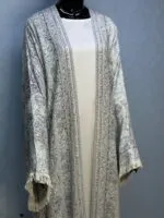 Stonework Pashmina Abaya With Inner Dress – Soft & Comfortable Dubai Style Abaya