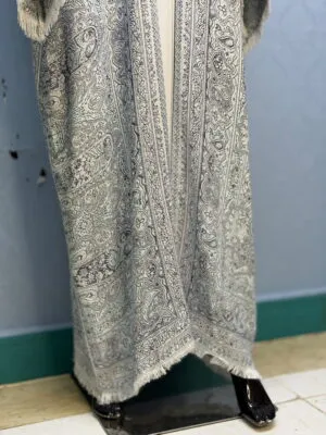 Stonework Pashmina Abaya With Inner Dress – Soft & Comfortable Dubai Style Abaya