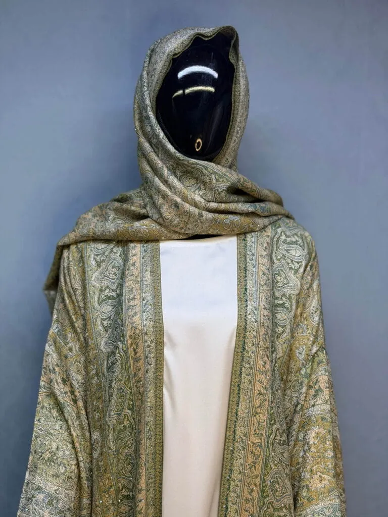 Trending Stonework Pashmina Dubai Abaya – Elegant Luxury Modest Fashion for Women 106