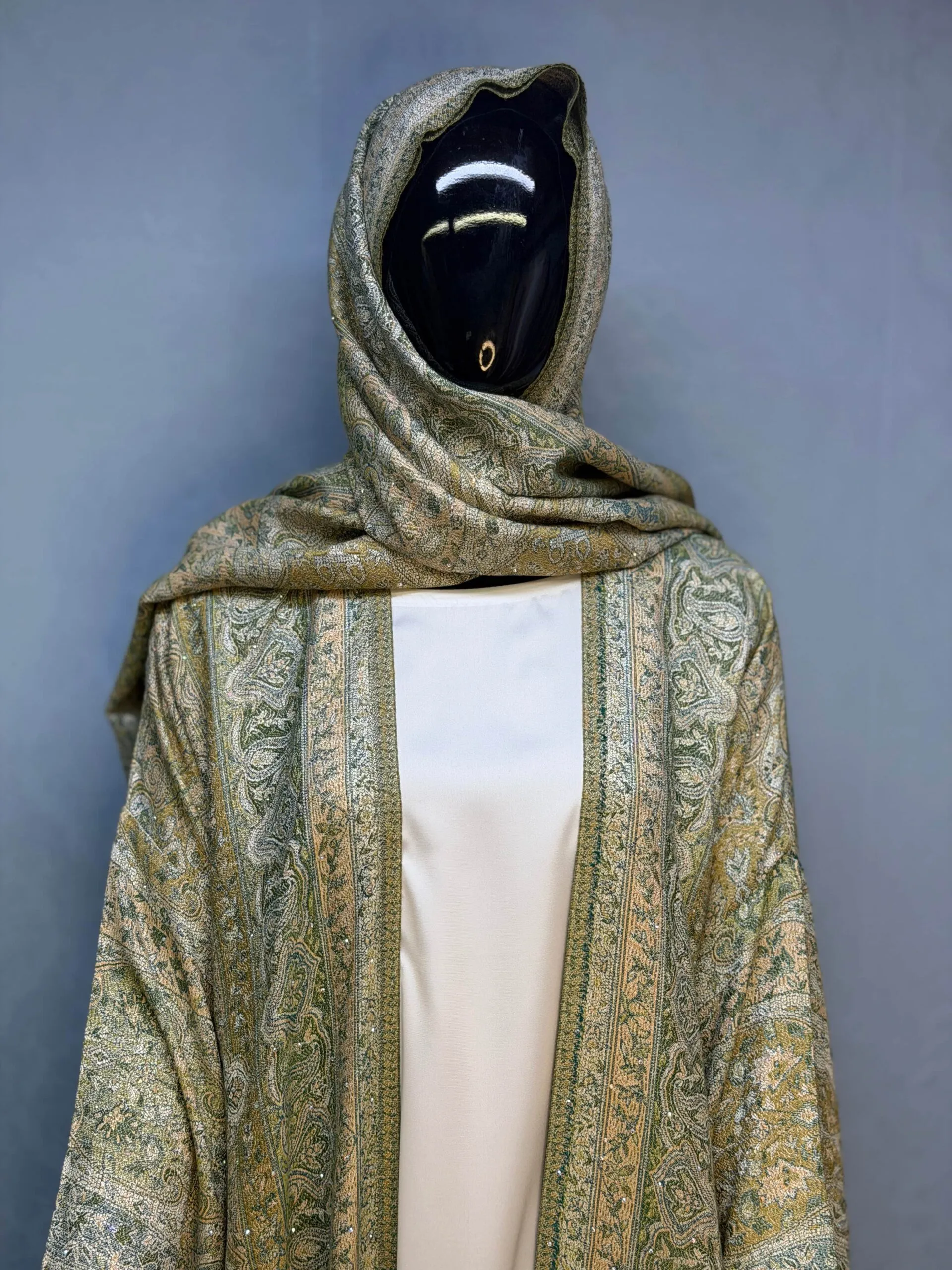 Trending Stonework Pashmina Dubai Abaya – Elegant Luxury Modest Fashion for Women 106