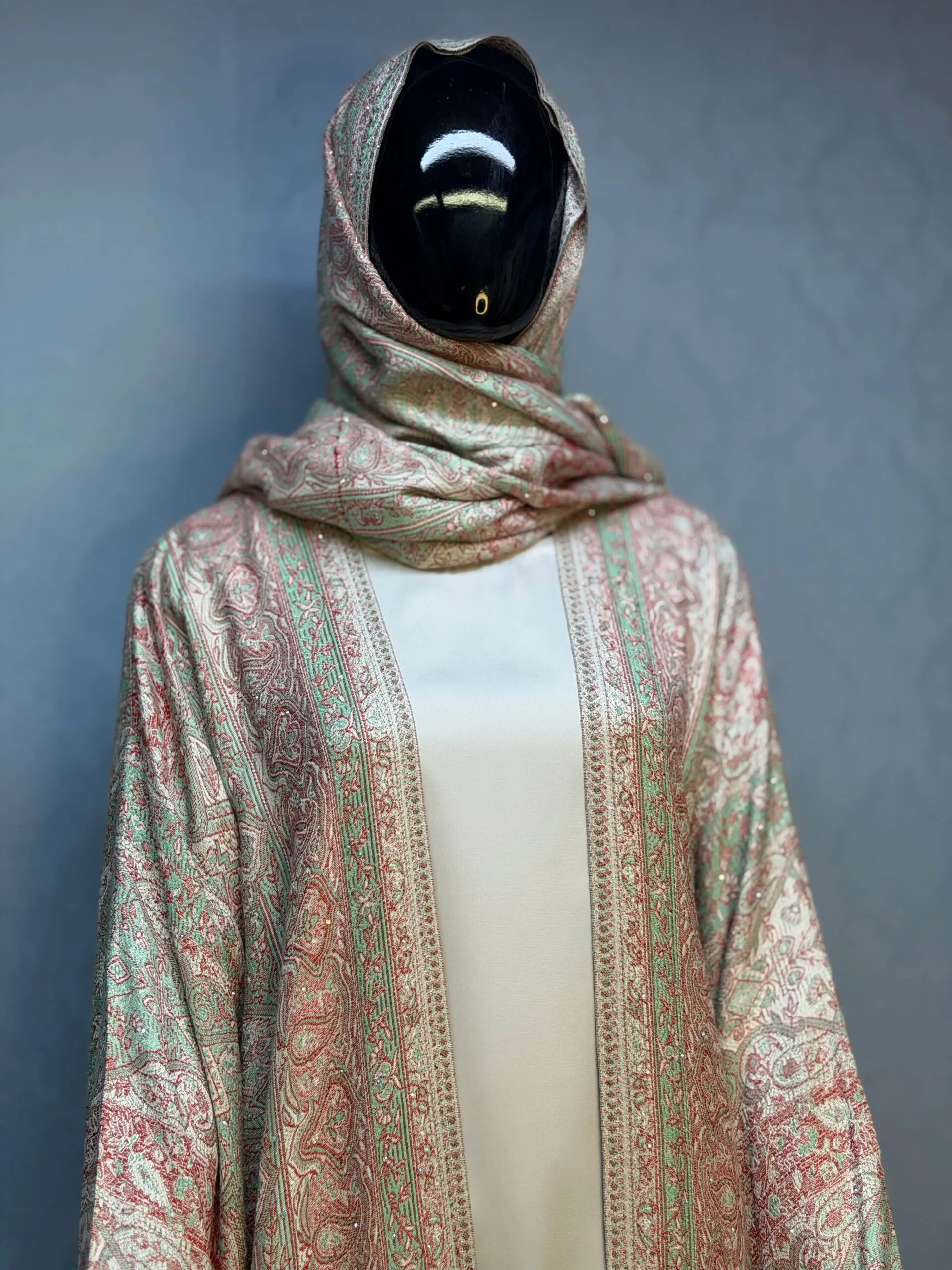 Trending Stonework Pashmina Dubai Abaya – Elegant Luxury Modest Fashion for Women 107