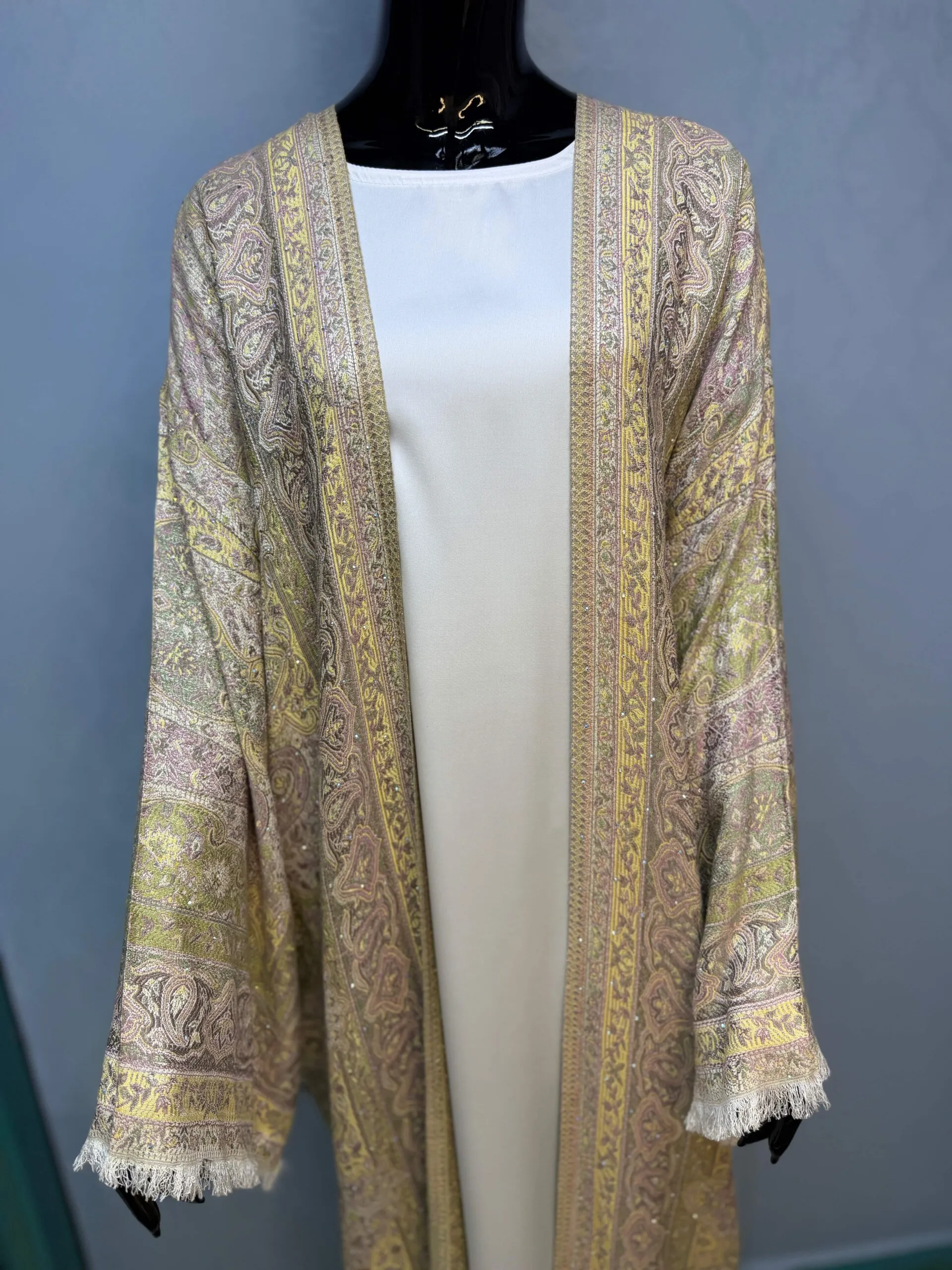 Trending Stonework Pashmina Dubai Abaya – Elegant Luxury Modest Fashion for Women 108